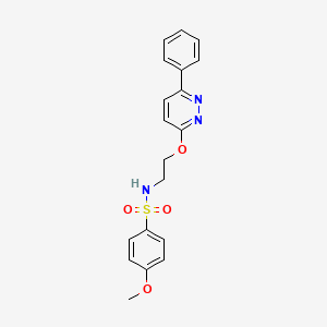 4-methoxy-N-(2-((6-phenylpyridazin-3-yl)oxy)ethyl)benzenesulfonamide