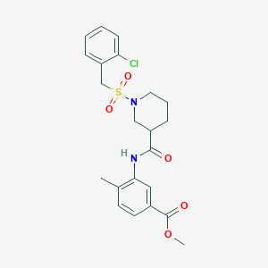 Methyl 3-[({1-[(2-chlorobenzyl)sulfonyl]piperidin-3-yl}carbonyl)amino]-4-methylbenzoate