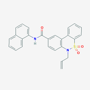 6-Allyl-N-(1-naphthyl)-6H-dibenzo[C,E][1,2]thiazine-9-carboxamide 5,5-dioxide