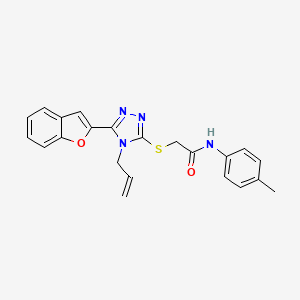 2-{[5-(1-benzofuran-2-yl)-4-(prop-2-en-1-yl)-4H-1,2,4-triazol-3-yl]sulfanyl}-N-(4-methylphenyl)acetamide