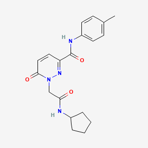 1-(2-(cyclopentylamino)-2-oxoethyl)-6-oxo-N-(p-tolyl)-1,6-dihydropyridazine-3-carboxamide