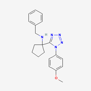 N-benzyl-1-[1-(4-methoxyphenyl)-1H-tetrazol-5-yl]cyclopentanamine