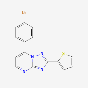 7-(4-Bromophenyl)-2-(thiophen-2-yl)[1,2,4]triazolo[1,5-a]pyrimidine