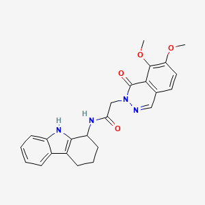 molecular formula C24H24N4O4 B11231968 2-(7,8-dimethoxy-1-oxophthalazin-2(1H)-yl)-N-(2,3,4,9-tetrahydro-1H-carbazol-1-yl)acetamide 