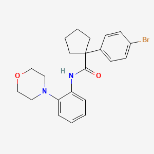 1-(4-bromophenyl)-N-[2-(morpholin-4-yl)phenyl]cyclopentanecarboxamide