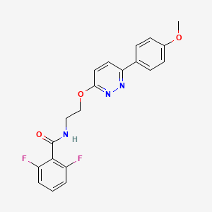 2,6-difluoro-N-(2-{[6-(4-methoxyphenyl)pyridazin-3-yl]oxy}ethyl)benzamide