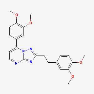 2-(3,4-Dimethoxyphenethyl)-7-(3,4-dimethoxyphenyl)[1,2,4]triazolo[1,5-a]pyrimidine