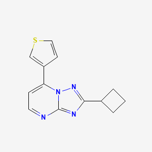 2-Cyclobutyl-7-(thiophen-3-yl)[1,2,4]triazolo[1,5-a]pyrimidine