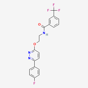 N-(2-{[6-(4-fluorophenyl)pyridazin-3-yl]oxy}ethyl)-3-(trifluoromethyl)benzamide