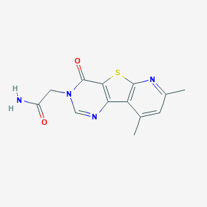 2-(11,13-dimethyl-6-oxo-8-thia-3,5,10-triazatricyclo[7.4.0.02,7]trideca-1(9),2(7),3,10,12-pentaen-5-yl)acetamide