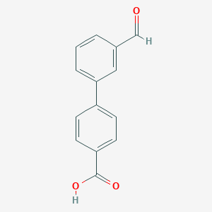 molecular formula C14H10O3 B112321 4-(3-甲酰基苯基)苯甲酸 CAS No. 222180-23-6