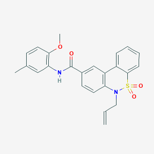 6-allyl-N-(2-methoxy-5-methylphenyl)-6H-dibenzo[c,e][1,2]thiazine-9-carboxamide 5,5-dioxide