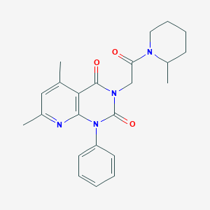 5,7-dimethyl-3-[2-(2-methylpiperidin-1-yl)-2-oxoethyl]-1-phenylpyrido[2,3-d]pyrimidine-2,4(1H,3H)-dione