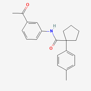 N-(3-acetylphenyl)-1-(4-methylphenyl)cyclopentanecarboxamide