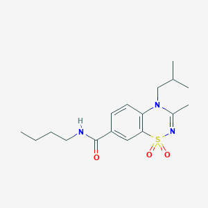 N-butyl-4-isobutyl-3-methyl-4H-1,2,4-benzothiadiazine-7-carboxamide 1,1-dioxide