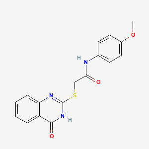 2-[(4-hydroxyquinazolin-2-yl)sulfanyl]-N-(4-methoxyphenyl)acetamide