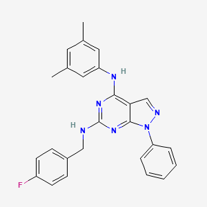 N~4~-(3,5-dimethylphenyl)-N~6~-(4-fluorobenzyl)-1-phenyl-1H-pyrazolo[3,4-d]pyrimidine-4,6-diamine