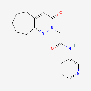 2-(3-oxo-3,5,6,7,8,9-hexahydro-2H-cyclohepta[c]pyridazin-2-yl)-N-(pyridin-3-yl)acetamide