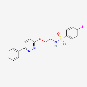 4-iodo-N-(2-((6-phenylpyridazin-3-yl)oxy)ethyl)benzenesulfonamide