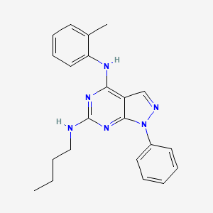 N~6~-butyl-N~4~-(2-methylphenyl)-1-phenyl-1H-pyrazolo[3,4-d]pyrimidine-4,6-diamine