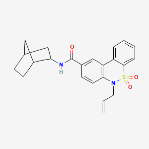 6-Allyl-N-(bicyclo[2.2.1]hept-2-YL)-6H-dibenzo[C,E][1,2]thiazine-9-carboxamide 5,5-dioxide