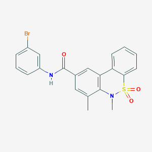 N-(3-bromophenyl)-6,7-dimethyl-6H-dibenzo[c,e][1,2]thiazine-9-carboxamide 5,5-dioxide