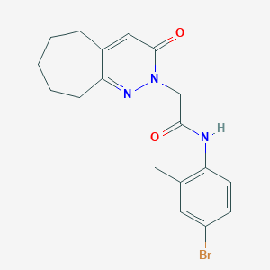 N-(4-bromo-2-methylphenyl)-2-(3-oxo-3,5,6,7,8,9-hexahydro-2H-cyclohepta[c]pyridazin-2-yl)acetamide