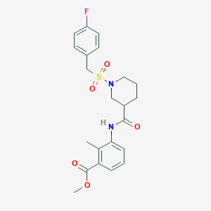 Methyl 3-[({1-[(4-fluorobenzyl)sulfonyl]piperidin-3-yl}carbonyl)amino]-2-methylbenzoate