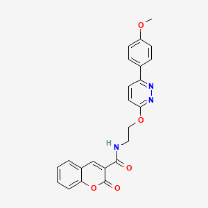 N-(2-((6-(4-methoxyphenyl)pyridazin-3-yl)oxy)ethyl)-2-oxo-2H-chromene-3-carboxamide