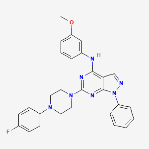 6-[4-(4-fluorophenyl)piperazin-1-yl]-N-(3-methoxyphenyl)-1-phenyl-1H-pyrazolo[3,4-d]pyrimidin-4-amine