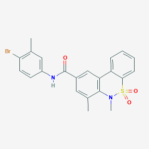 N-(4-bromo-3-methylphenyl)-6,7-dimethyl-6H-dibenzo[c,e][1,2]thiazine-9-carboxamide 5,5-dioxide