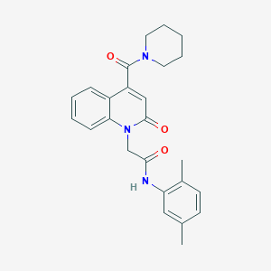 N-(2,5-dimethylphenyl)-2-[2-oxo-4-(piperidin-1-ylcarbonyl)quinolin-1(2H)-yl]acetamide