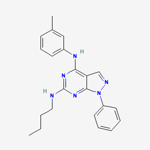 N6-butyl-N4-(3-methylphenyl)-1-phenyl-1H-pyrazolo[3,4-d]pyrimidine-4,6-diamine