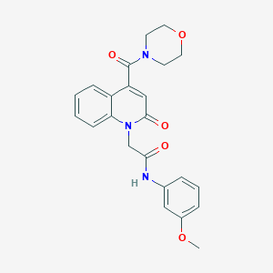 N-(3-methoxyphenyl)-2-[4-(morpholin-4-ylcarbonyl)-2-oxoquinolin-1(2H)-yl]acetamide