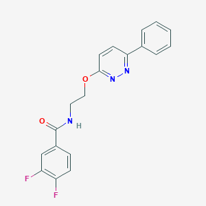 molecular formula C19H15F2N3O2 B11232766 3,4-difluoro-N-{2-[(6-phenylpyridazin-3-yl)oxy]ethyl}benzamide 