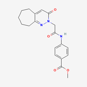 methyl 4-{[(3-oxo-3,5,6,7,8,9-hexahydro-2H-cyclohepta[c]pyridazin-2-yl)acetyl]amino}benzoate