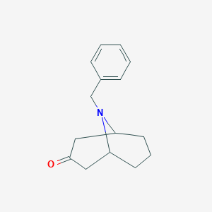 molecular formula C15H19NO B112329 9-苄基-9-氮杂双环[3.3.1]壬-3-酮 CAS No. 2291-58-9