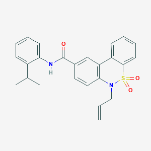 6-Allyl-N~9~-(2-isopropylphenyl)-5,5-dioxo-5,6-dihydro-5lambda~6~-dibenzo[C,E][1,2]thiazine-9-carboxamide