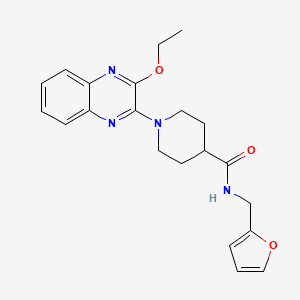 1-(3-Ethoxyquinoxalin-2-YL)-N-[(furan-2-YL)methyl]piperidine-4-carboxamide