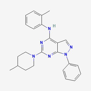 N-(2-methylphenyl)-6-(4-methylpiperidin-1-yl)-1-phenyl-1H-pyrazolo[3,4-d]pyrimidin-4-amine