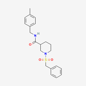 1-(benzylsulfonyl)-N-(4-methylbenzyl)piperidine-3-carboxamide