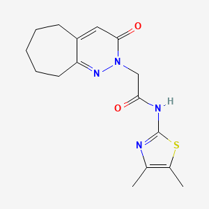 N-(4,5-dimethyl-1,3-thiazol-2-yl)-2-(3-oxo-3,5,6,7,8,9-hexahydro-2H-cyclohepta[c]pyridazin-2-yl)acetamide