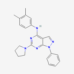 N-(3,4-dimethylphenyl)-1-phenyl-6-(pyrrolidin-1-yl)-1H-pyrazolo[3,4-d]pyrimidin-4-amine