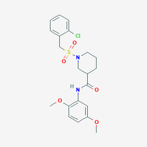 1-[(2-chlorobenzyl)sulfonyl]-N-(2,5-dimethoxyphenyl)piperidine-3-carboxamide