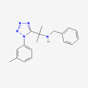 molecular formula C18H21N5 B11233054 N-benzyl-2-[1-(3-methylphenyl)-1H-tetrazol-5-yl]propan-2-amine 