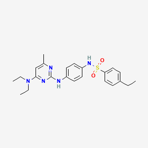 N-(4-((4-(diethylamino)-6-methylpyrimidin-2-yl)amino)phenyl)-4-ethylbenzenesulfonamide