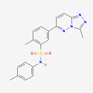 2-methyl-N-(4-methylphenyl)-5-(3-methyl[1,2,4]triazolo[4,3-b]pyridazin-6-yl)benzenesulfonamide