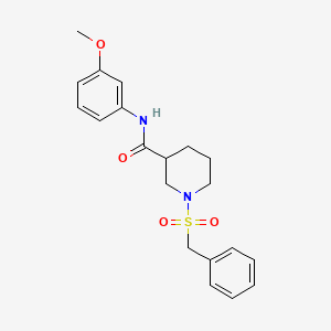 1-(benzylsulfonyl)-N-(3-methoxyphenyl)piperidine-3-carboxamide