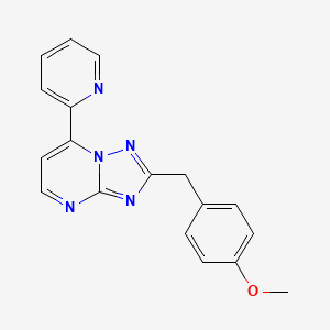 2-(4-Methoxybenzyl)-7-(2-pyridyl)[1,2,4]triazolo[1,5-a]pyrimidine