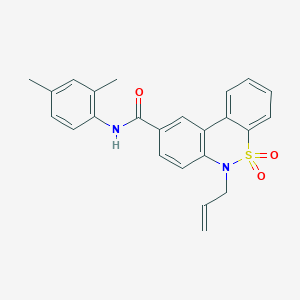 6-allyl-N-(2,4-dimethylphenyl)-6H-dibenzo[c,e][1,2]thiazine-9-carboxamide 5,5-dioxide